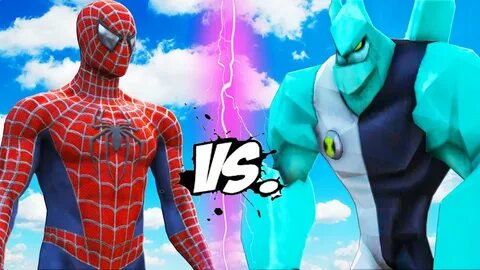SPIDERMAN VS BEN 10 - Diamondhead (Cristal) vs Spider-Man (2