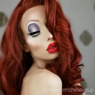 Megs And Bex on Instagram: "Jessica Rabbit inspired makeup l