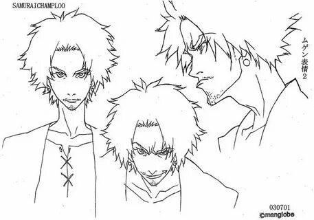 Mugen, Samurai Champloo; concept Samurai champloo, Animation