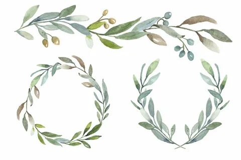Branches Collection Greenery Clipart Clip art borders, Clip 