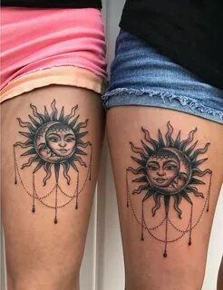 50 Meaningful and Beautiful Sun and Moon Tattoos - KickAss T