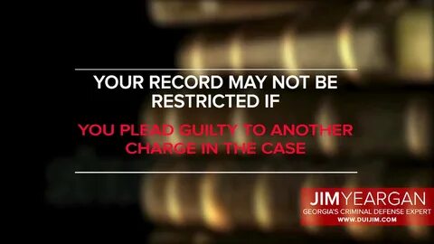 Record Restriction - DUI JIM - Atlanta DUI Lawyer - YouTube