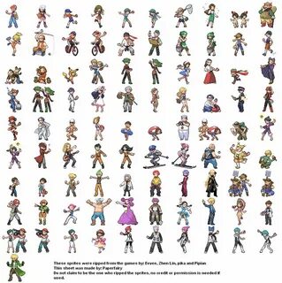 Trainer Front Poses Pokémon diamond, Pokemon sprites, Pixel 