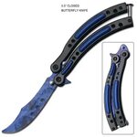 Blue Ice Tactical Butterfly Knife Limited Edition. - Swords,