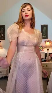 Sexy Pinup Girl Dancing in Sheer Wedding Gown - Coub - The B