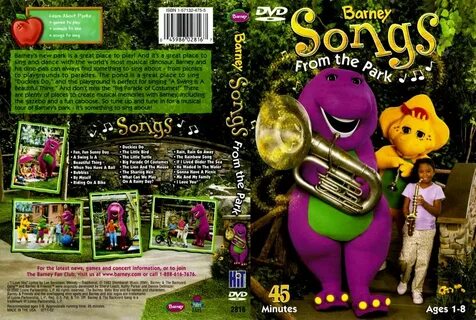 Barney - Songs From The Park- TV DVD Scanned Covers - Barney