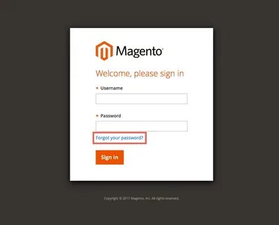 How to reset your Magento 2.1 account password - HostPapa Kn