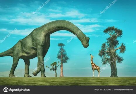 Giraffe vs brachiosaurus - Stock Photo © orlaimagen #3252701