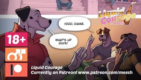 Liquid Courage - Page 1 on Patreon! by Meesh -- Fur Affinity