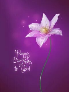 Purple Flower #happybirthdaysister Happy birthday messages, 