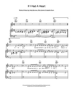 If I Had A Heart - Andy Burrows Sheet Music PDF Print