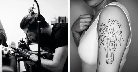 100 Incredible Tattoos Created Using A Single Continuous Lin