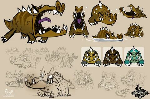 Don't Starve Shipwrecked: Concept arts and Animation on Beha