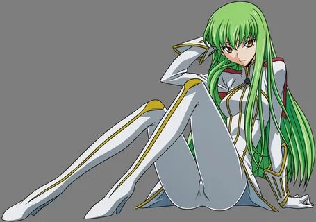 cc code geass green hair long hair transparent vector yellow