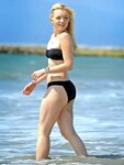 Francesca Eastwood In Black Bikini On California Beach - Cel