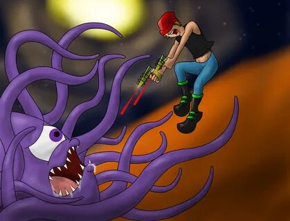 Tyler Vs. The Tentacle Monster by DR4WNOUT on DeviantArt