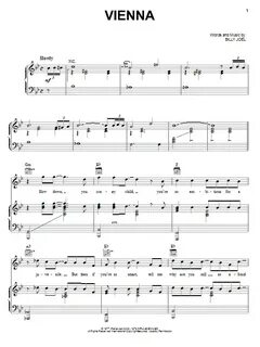Vienna Sheet Music Billy Joel Piano, Vocal & Guitar Chords (