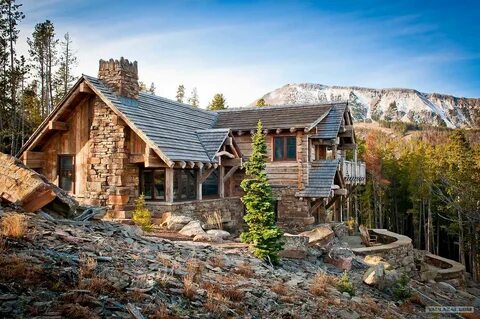 Rustic luxe, Log homes, Rustic house