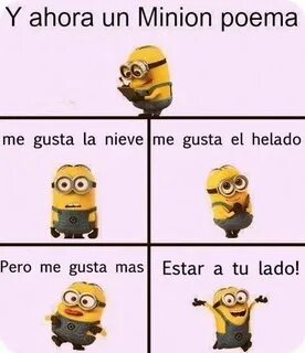 Poesías de Oro on Spanish Cartoons/Memes Funny memes, Minion