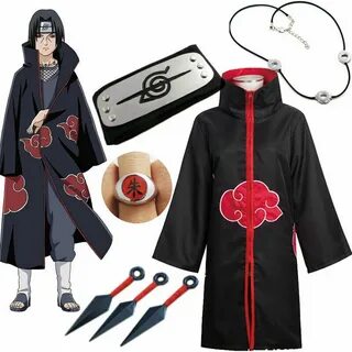 Купить Naruto Uchiha Itachi Cosplay Costume Akatsuki Cloak (