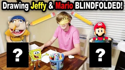 Logan DRAWS Jeffy BLINDFOLDED! How To Draw Jeffy Tutorial! -