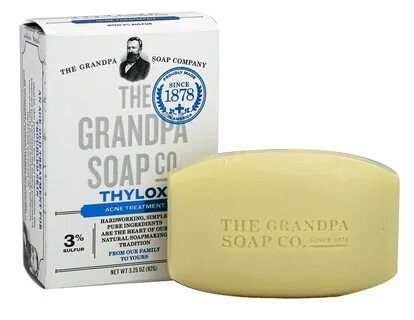 Мыло Grandpa's Face & Body THYLOX Bar Soap Acne Treatment wi