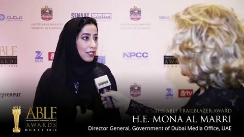 H.E. Mona Al Marri at the ABLF Awards 2016 - YouTube