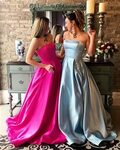 2017 Long Prom Dress, Light Prom Dress, Hot Pink Prom Dress,