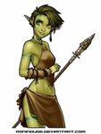 Half-Orc Girl by Ray Cornwell II Female orc, Dungeons and dr