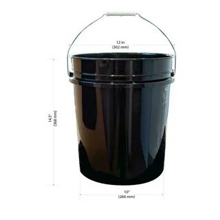 Купить 5 Gallon Paint Pail Bucket Black Heavy Duty на Аукцио