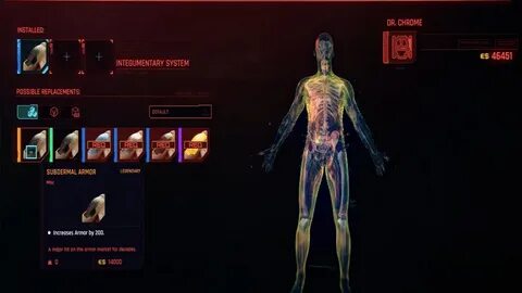 How to Get Legendary Subdermal Armor Mod In Cyberpunk 2077