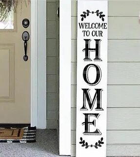 Vertical Welcome Sign Free Shipping Front Porch WELCOME Sign