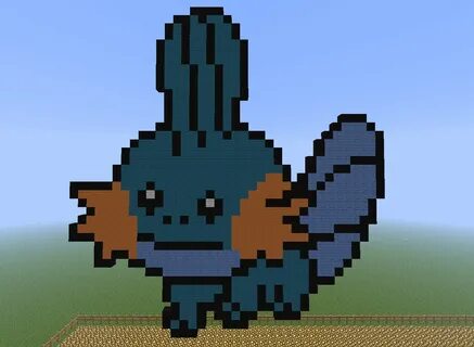 Minecraft Pixel Art Mudkip Related Keywords & Suggestions - 