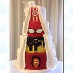 Couple compromise on MARVEL-lous wedding cake Anglia - ITV N