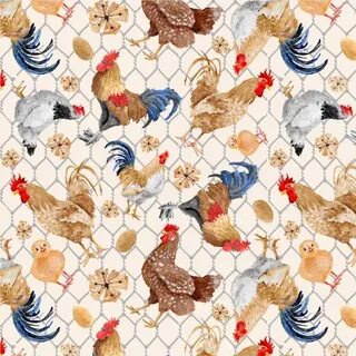 Quiltstof. 100% katoen. Merk: Blank Quilting. Chicken Scratc