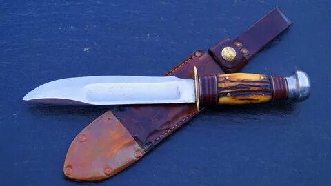 antique Marble's Ideal Knife hunting Bowie USA Gladstone Mic