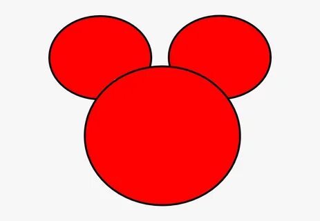 Mickey Ears Clip Art - Mickey Mouse Head Red, HD Png Downloa