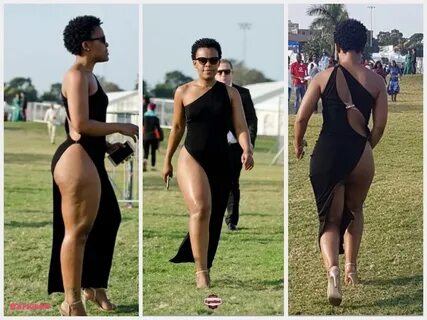 Zodwa Wabantu thigh-baring outfit surprises us at Durban Jul