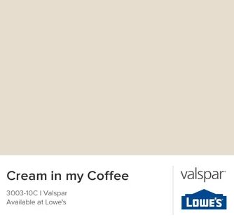 Image result for valspar cream in my coffee Cream paint colo