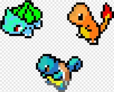 Pokemon Starters - 8 Bit Pokemon Pixel Sprite, Png Download 