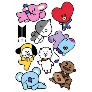 Купить Наклейки BT21 Mascots No.6 в Аниме интернет-магазине 