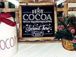 Hot Cocoa With Marshmallows Hot Cocoa Marshmallow Sign Etsy