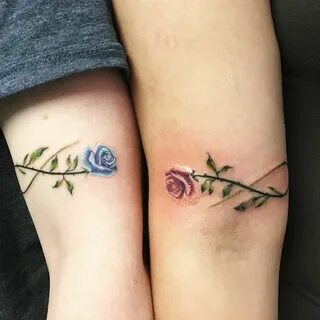 Matching infinity roses with my SIL done by Liz at War Horse