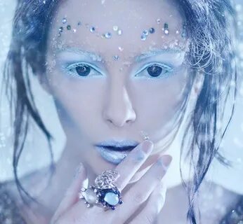 maquillaje reina del hielo. Snow queen makeup, Ice queen, Qu