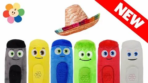 Learn Colors w Color Crew Plush Toys Coloring & Drawing for 