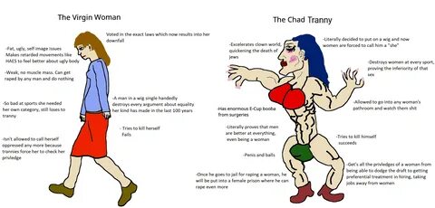 Chad tranny vs. virgin woman.png. 