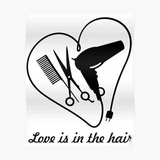 "Love is in the hair VRS2" Poster by vivendulies Redbubble