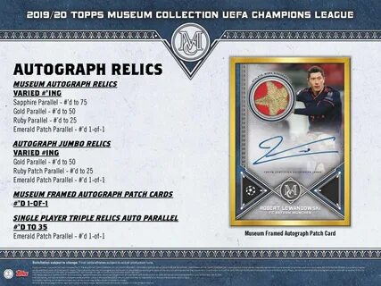 2019-20 Topps Museum Collection UEFA Champions League Soccer