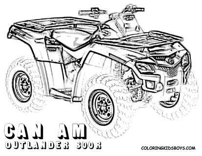 four wheeler coloring pages of Can-Am Outlander 800r at-colo