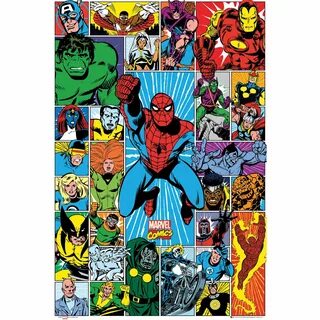 Wandbild Marvel Superhelden 60 cm x 90 cm kaufen bei OBI